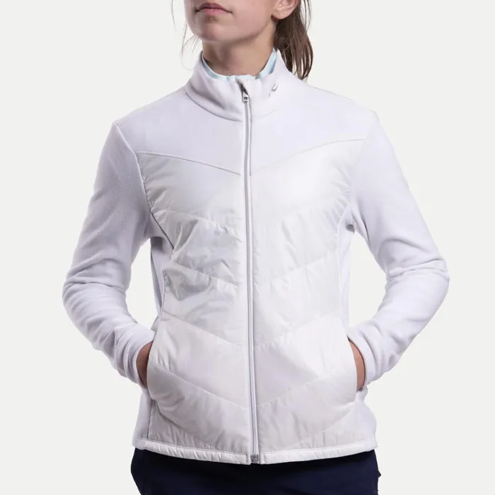 Kids Girls039 Icicles Midlayer Jacket White KJUS Midlayers