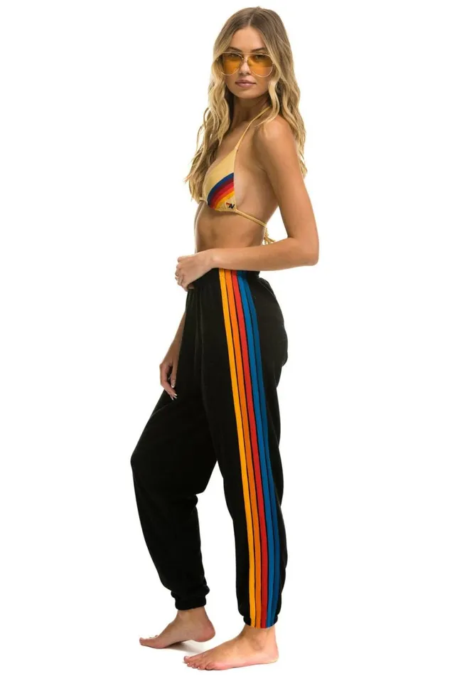 5 Stripe Sweatpants 8211 Black 2 Women Aviator Nation Sweatpants