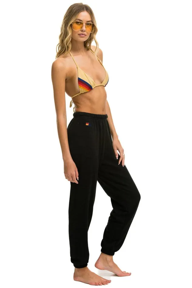 5 Stripe Sweatpants 8211 Black 2 Women Aviator Nation Sweatpants