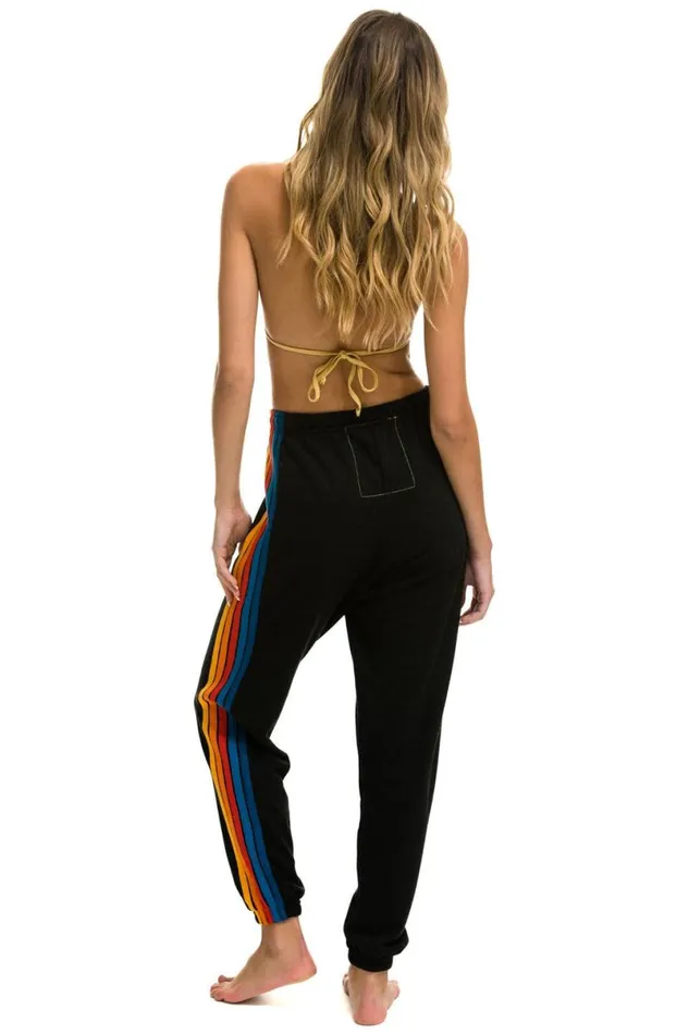 5 Stripe Sweatpants 8211 Black 2 Women Aviator Nation Sweatpants
