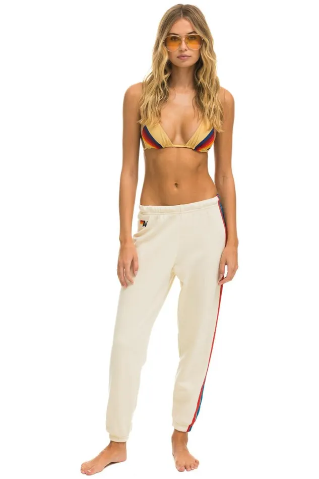 5 Stripe Sweatpants 8211 Vintage White Usa Women Aviator Nation Sweatpants