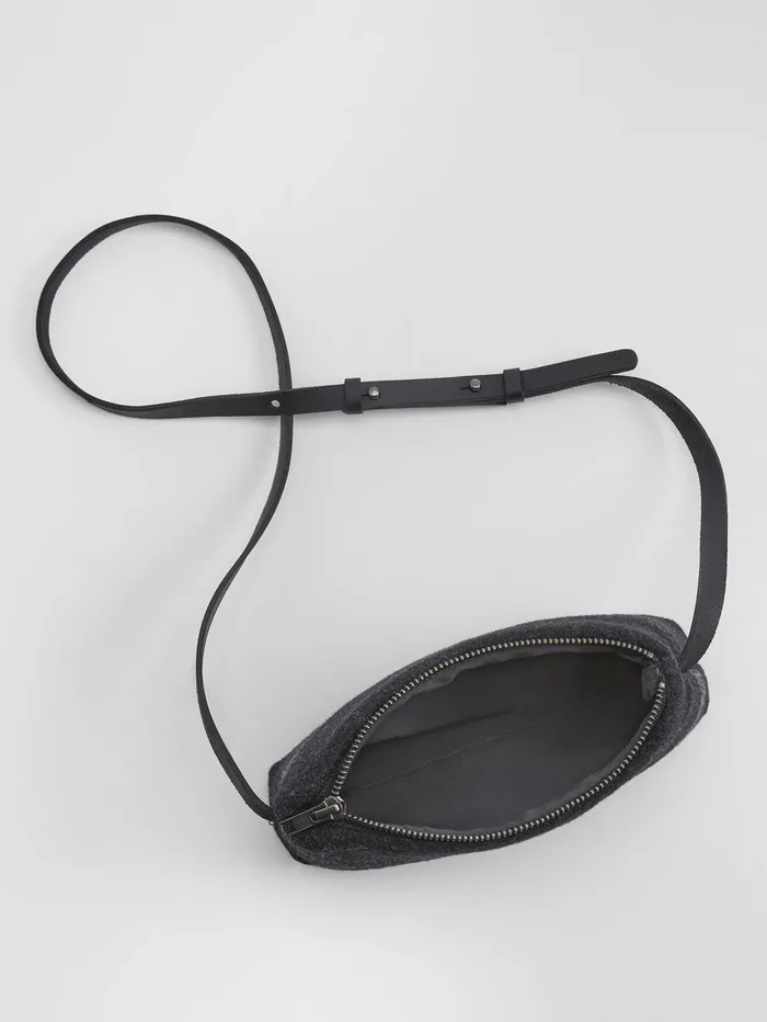 Accessories Women Eileen Fisher Waste No MoreCrossbody Bag Charcoal