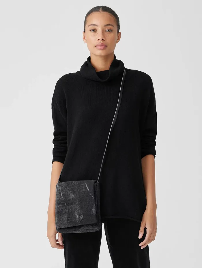 Accessories Women Eileen Fisher Waste No MoreCrossbody Bag Charcoal