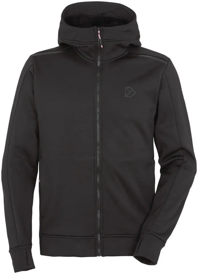 Acke FullZip Black Men Didriksons Fleece and Midlayers