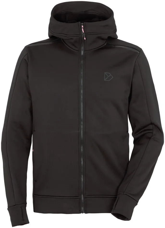 Acke FullZip Black Men Didriksons Fleece and Midlayers