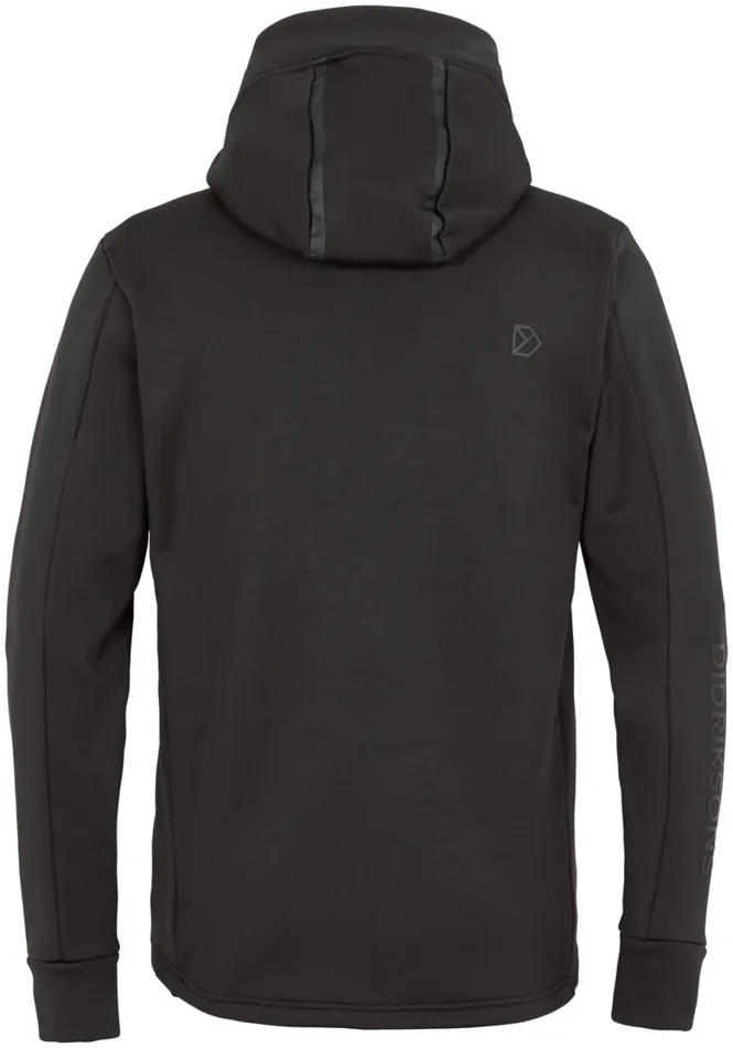 Acke FullZip Black Men Didriksons Fleece and Midlayers
