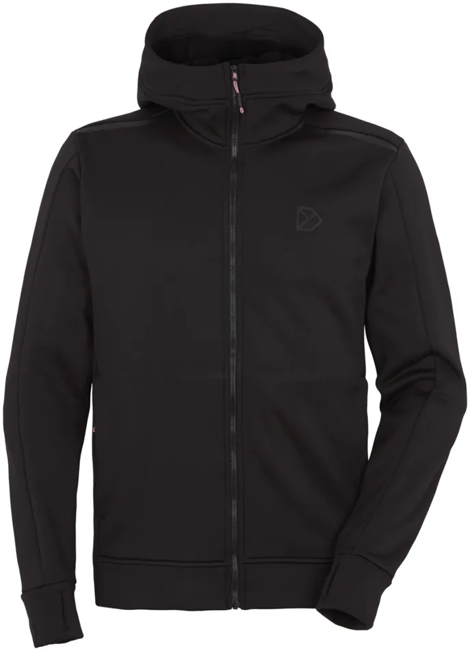 Acke FullZip Black Men Didriksons Fleece and Midlayers