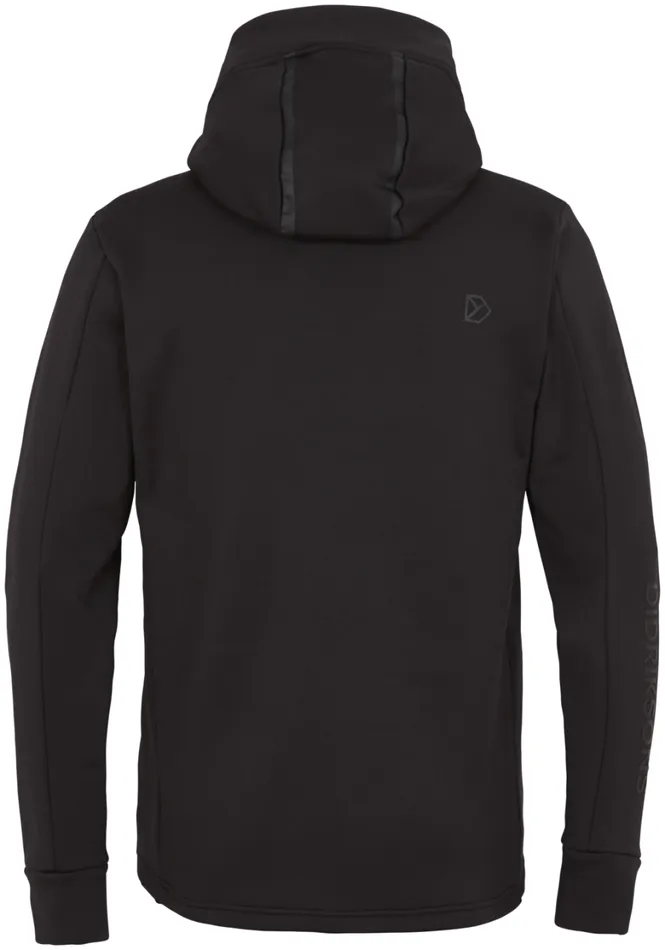 Acke FullZip Black Men Didriksons Fleece and Midlayers