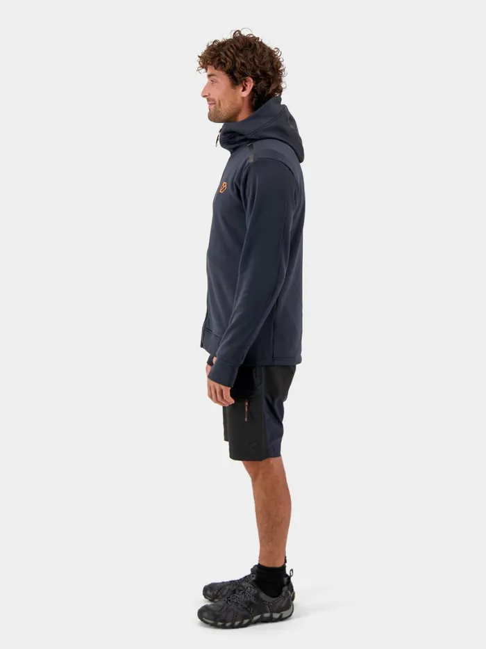 Acke FullZip Dark Night Blue Men Didriksons Fleece and Midlayers