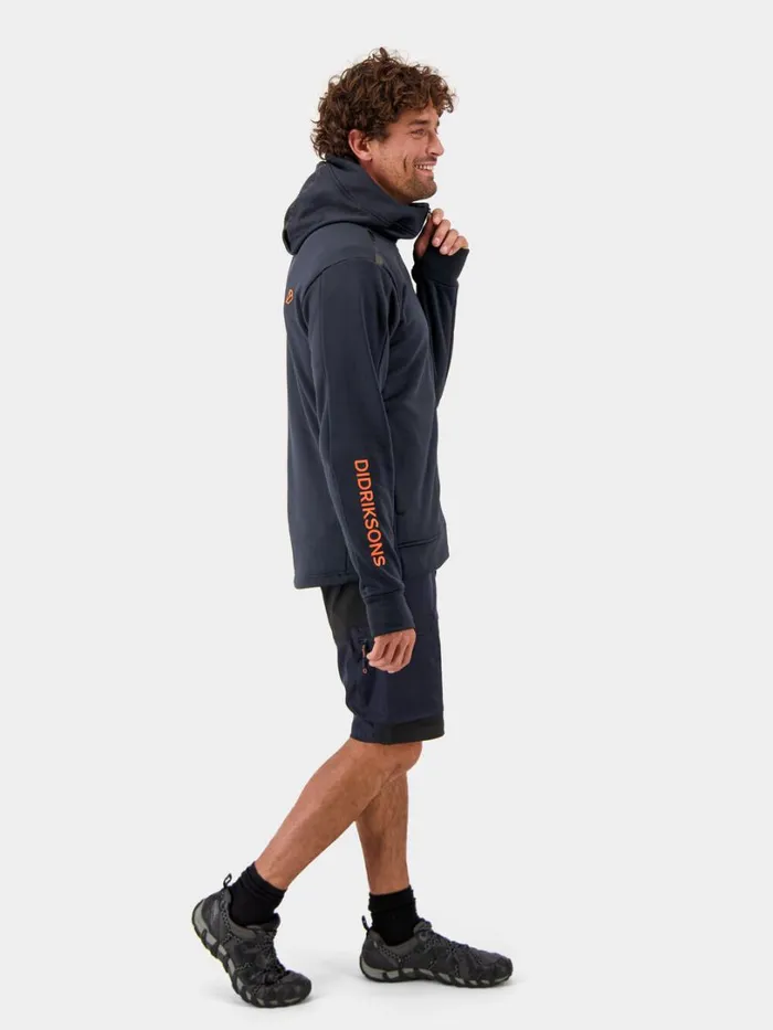 Acke FullZip Dark Night Blue Men Didriksons Fleece and Midlayers