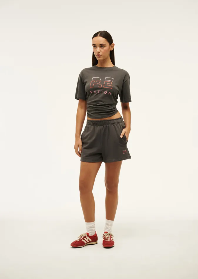 ActivewearShorts Women HEADS UP SHORT IN GUNMETAL PE Nation