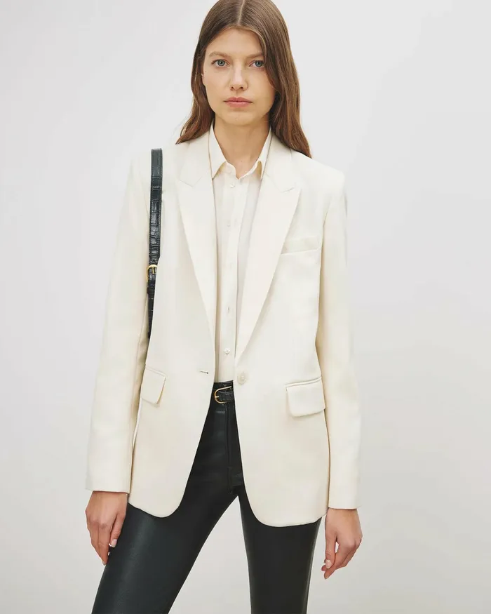 ADELE BLAZER Dark Navy Women Nili Lotan Jackets and Blazers