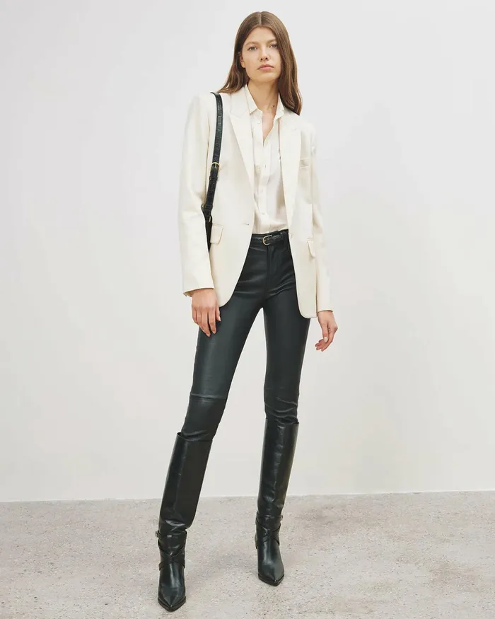 ADELE BLAZER Dark Navy Women Nili Lotan Jackets and Blazers