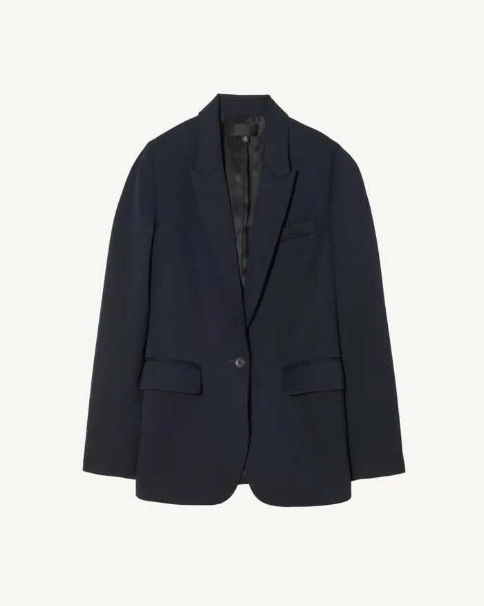 ADELE BLAZER Dark Navy Women Nili Lotan Jackets and Blazers