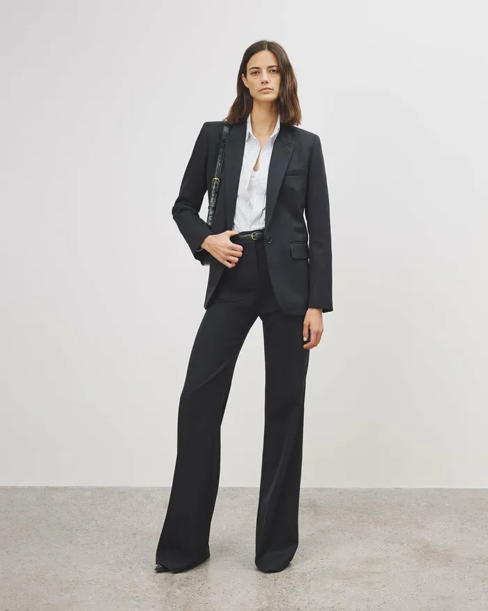 ADELE BLAZER Dark Navy Women Nili Lotan Jackets and Blazers
