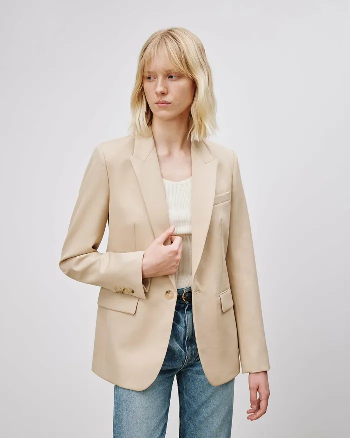 ADELE BLAZER Dark Navy Women Nili Lotan Jackets and Blazers