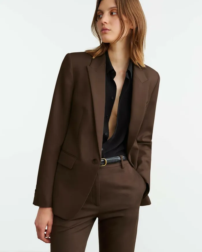 ADELE BLAZER Dark Navy Women Nili Lotan Jackets and Blazers