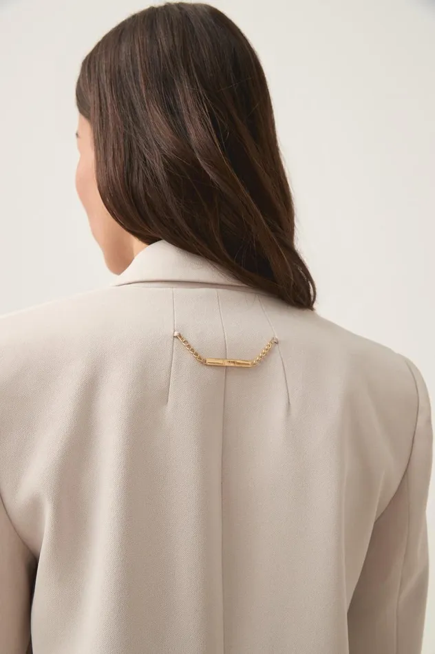 Aje Blazers Jackets and Coats Caterina Crepe Jacket Sandstone 8211 Women Aje Blazers Jackets and Coats Caterina Crepe Jacket Sandstone 8211 Women