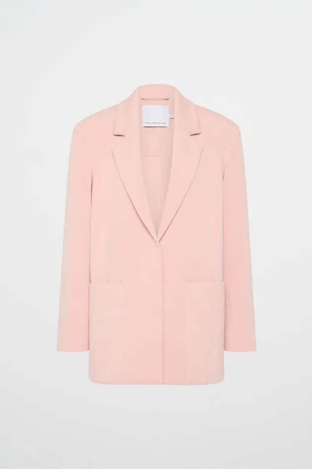 Aje Blazers Jackets and Coats Split Logo Back Blazer 782 Blush Pink 8211 Women Aje Blazers Jackets and Coats Split Logo Back Blazer 782 Blush Pink 8211 Women