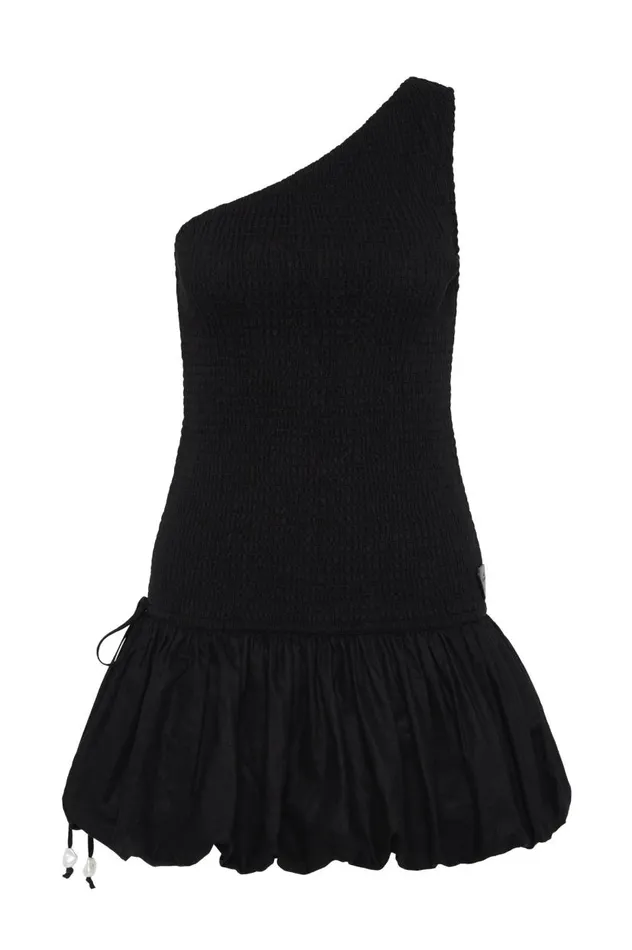 Aje Dresses Airlie One Shoulder Mini Dress Black 8211 Women