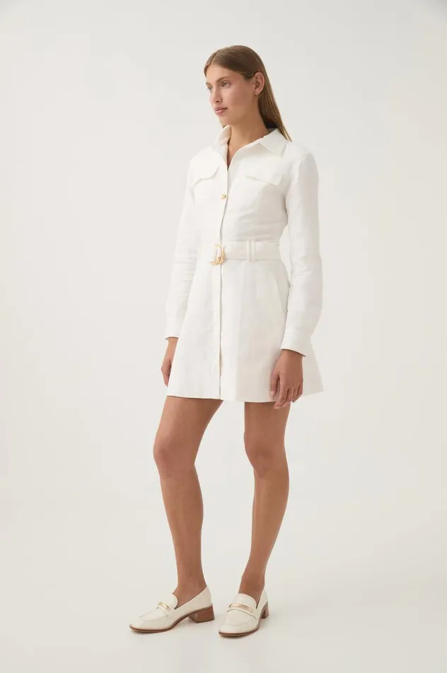 Aje Dresses Cohort Mini Dress Ivory 8211 Women Aje Dresses Cohort Mini Dress Ivory 8211 Women