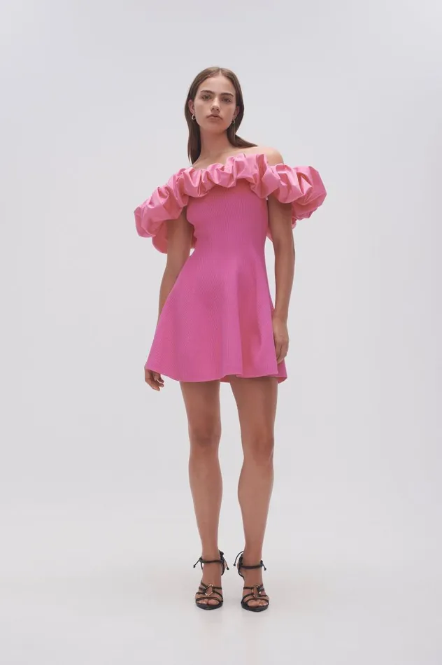 Aje Dresses Eldora Mini Dress Protea Pink 8211 Women