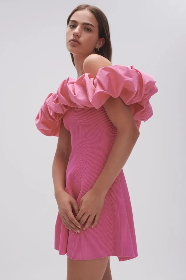 Aje Dresses Eldora Mini Dress Protea Pink 8211 Women Aje Dresses Eldora Mini Dress Protea Pink 8211 Women