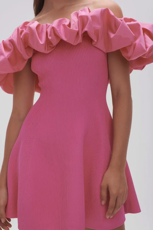 Aje Dresses Eldora Mini Dress Protea Pink 8211 Women Aje Dresses Eldora Mini Dress Protea Pink 8211 Women