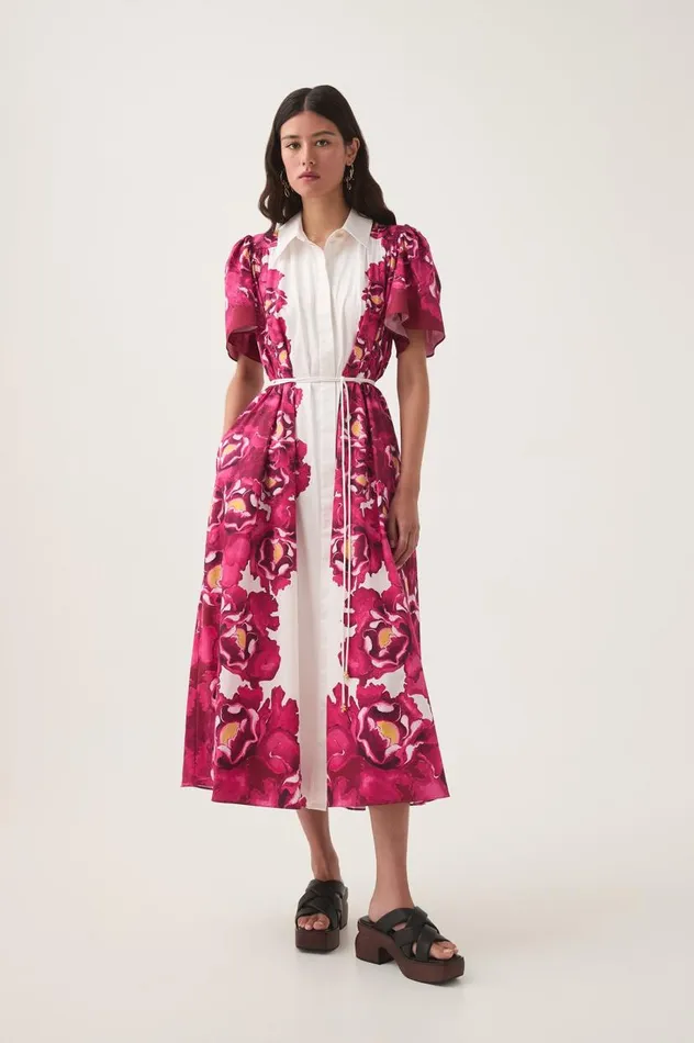 Aje Dresses Fernanda Midi Dress Boldly Blooming 8211 Women Aje Dresses Fernanda Midi Dress Boldly Blooming 8211 Women