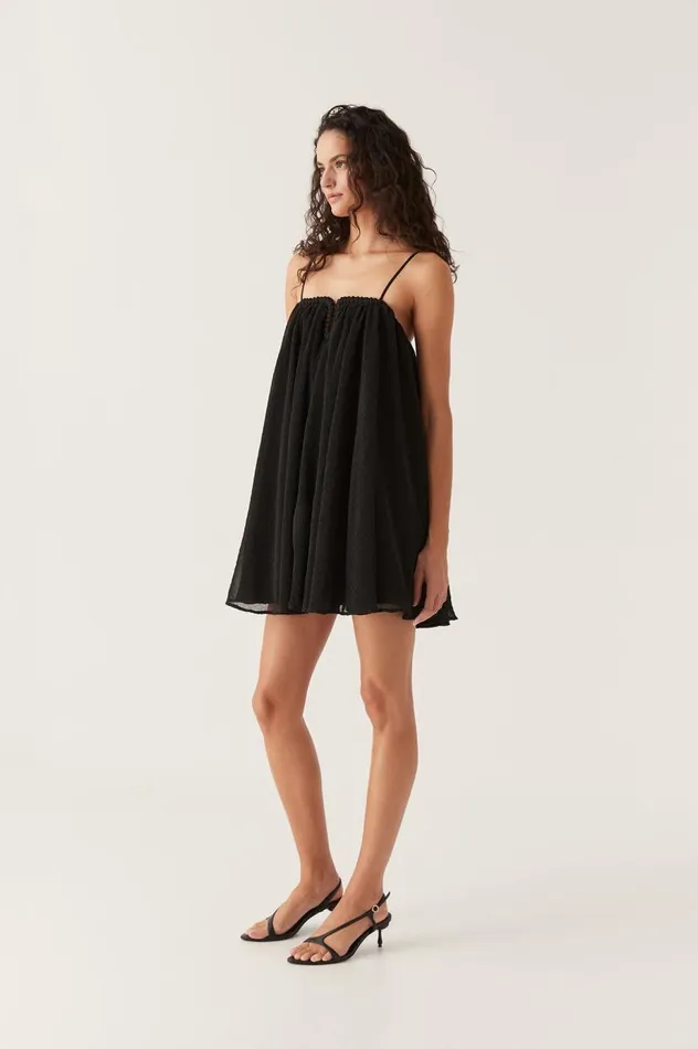 Aje Dresses Filigree Sweetheart Mini Dress Black 8211 Women Aje Dresses Filigree Sweetheart Mini Dress Black 8211 Women
