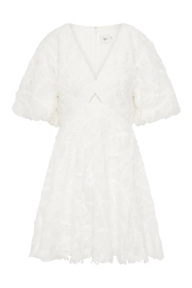 Aje Dresses Florential Mini Swing Dress Ivory 8211 Women Aje Dresses Florential Mini Swing Dress Ivory 8211 Women