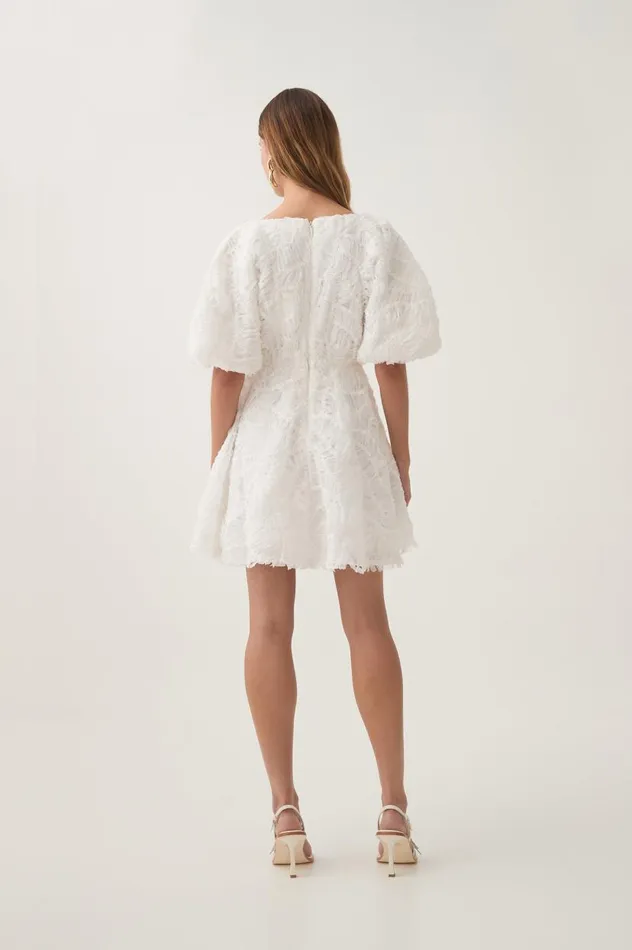 Aje Dresses Florential Mini Swing Dress Ivory 8211 Women Aje Dresses Florential Mini Swing Dress Ivory 8211 Women