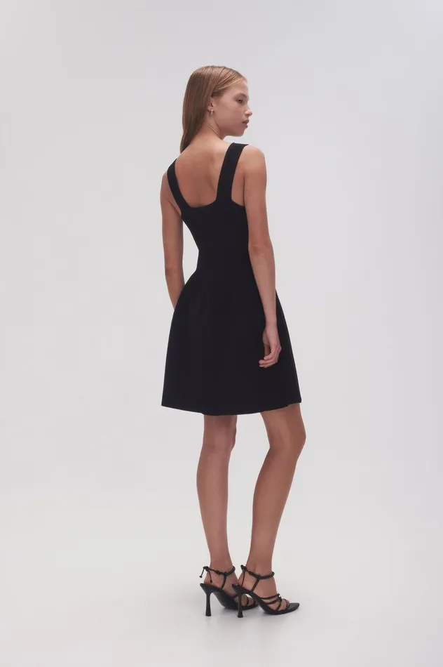 Aje Dresses Goldfoil Metal Bar Mini Dress Black 8211 Women Aje Dresses Goldfoil Metal Bar Mini Dress Black 8211 Women