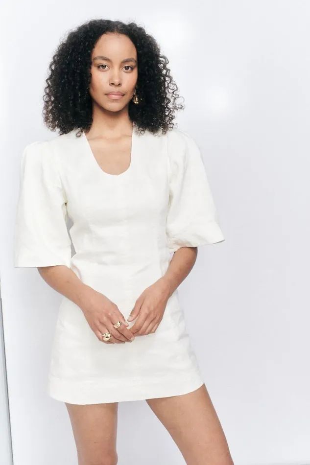Aje Dresses Hunter Twisted Mini Dress Ivory 8211 Women Aje Dresses Hunter Twisted Mini Dress Ivory 8211 Women