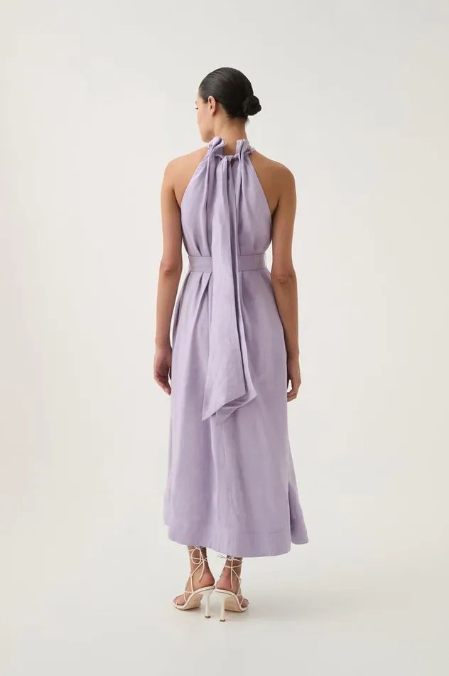 Aje Dresses Mariel Trapeze Midi Dress Lilac 8211 Women Aje Dresses Mariel Trapeze Midi Dress Lilac 8211 Women