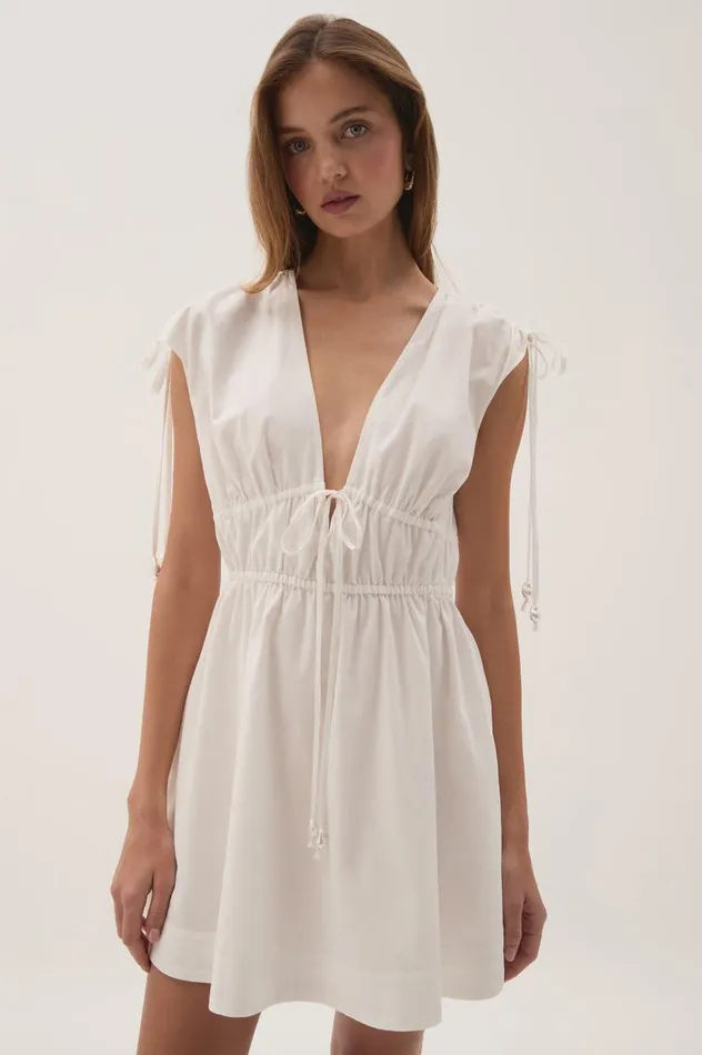 Aje Dresses Marley Mini Dress White 8211 Women Aje Dresses Marley Mini Dress White 8211 Women
