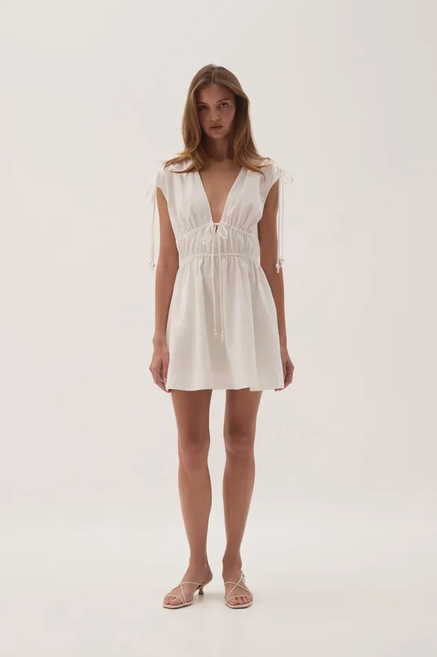 Aje Dresses Marley Mini Dress White 8211 Women Aje Dresses Marley Mini Dress White 8211 Women
