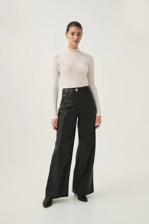 Aje Knitwear and Jumpers Arlen Knit Skivvy Ivory 8211 Women Aje Knitwear and Jumpers Arlen Knit Skivvy Ivory 8211 Women