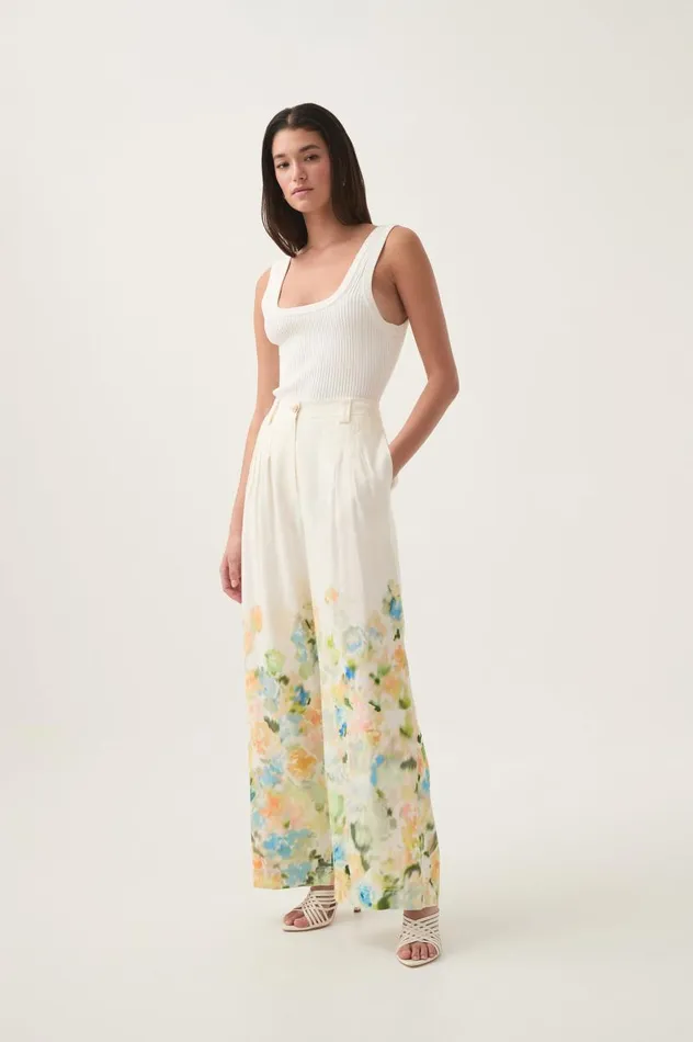 Aje Pants Dreamscape Pintucked Pant Floral Haze 8211 Women