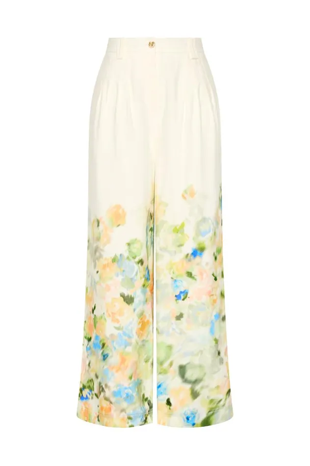 Aje Pants Dreamscape Pintucked Pant Floral Haze 8211 Women Aje Pants Dreamscape Pintucked Pant Floral Haze 8211 Women