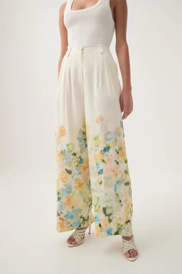 Aje Pants Dreamscape Pintucked Pant Floral Haze 8211 Women Aje Pants Dreamscape Pintucked Pant Floral Haze 8211 Women