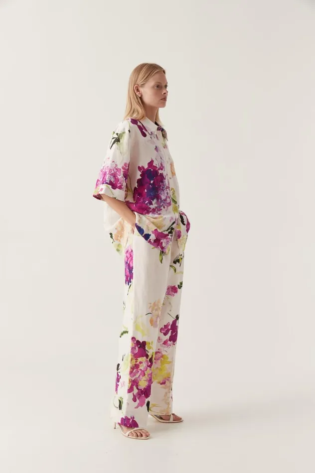 Aje Pants Portray Relaxed Pant Wild Hydrangea 8211 Women Aje Pants Portray Relaxed Pant Wild Hydrangea 8211 Women