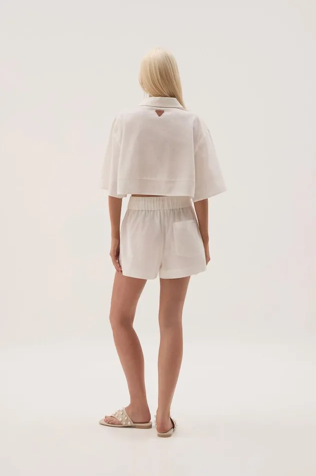 Aje Shorts Airlie Relaxed Short White 8211 Women Aje Shorts Airlie Relaxed Short White 8211 Women