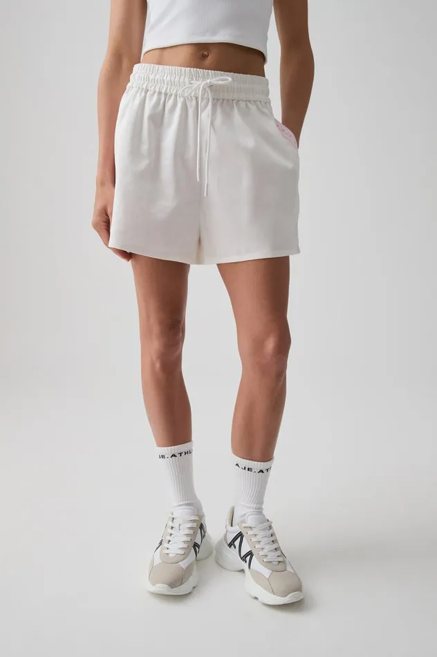 Aje Shorts Relaxed Logo Tape Short 603 White 8211 Women