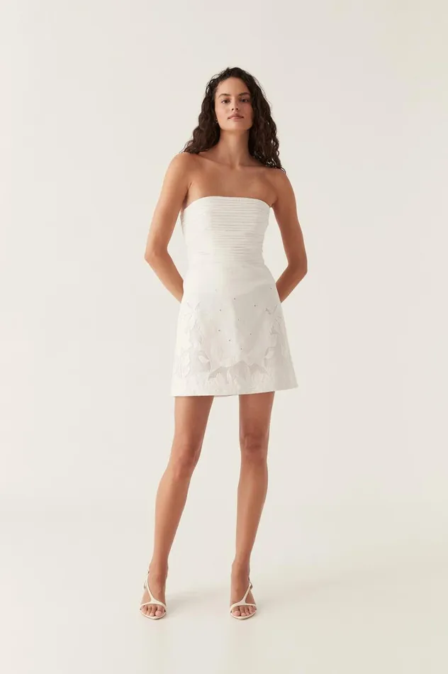 Aje Skirts Agua Embroidered Mini Skirt Ivory 8211 Women Aje Skirts Agua Embroidered Mini Skirt Ivory 8211 Women