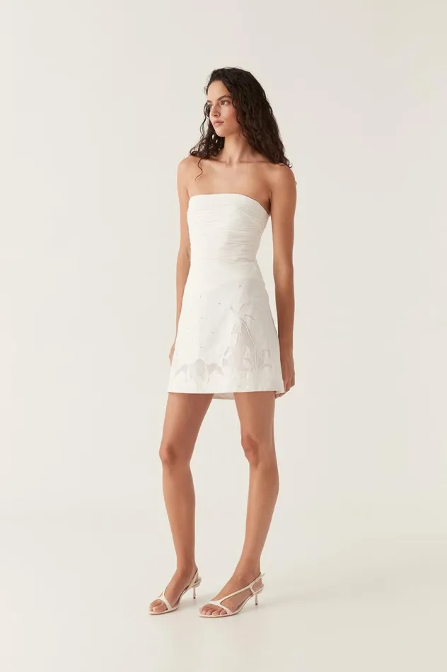 Aje Skirts Agua Embroidered Mini Skirt Ivory 8211 Women Aje Skirts Agua Embroidered Mini Skirt Ivory 8211 Women