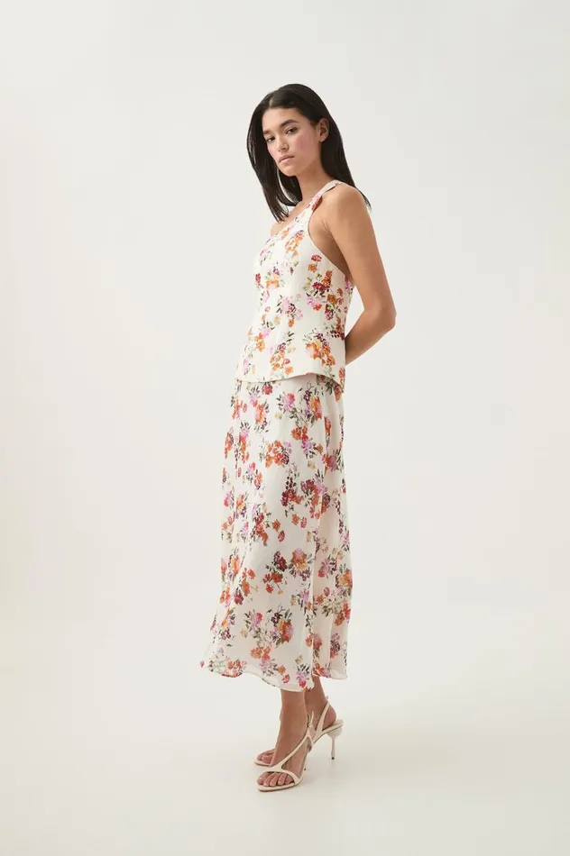 Aje Skirts Cyma Circular Midi Skirt Flora Natura 8211 Women Aje Skirts Cyma Circular Midi Skirt Flora Natura 8211 Women