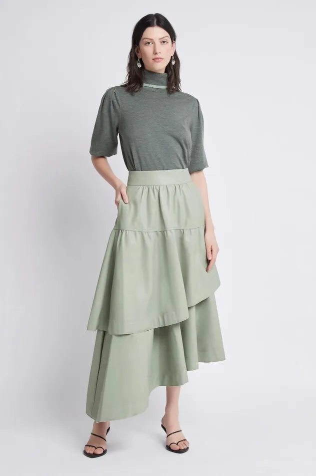 Aje Skirts Idyllic Skirt Dusty Sage 8211 Women Aje Skirts Idyllic Skirt Dusty Sage 8211 Women