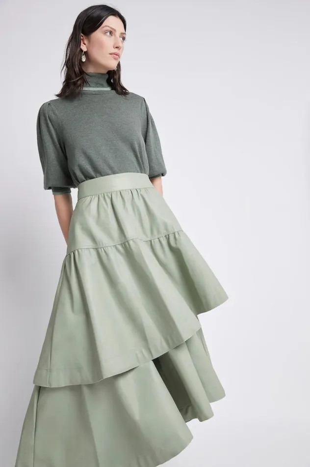 Aje Skirts Idyllic Skirt Dusty Sage 8211 Women Aje Skirts Idyllic Skirt Dusty Sage 8211 Women
