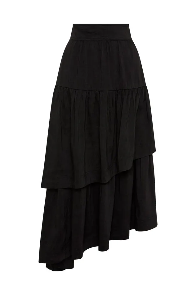 Aje Skirts Interlace Midi Skirt Black 8211 Women Aje Skirts Interlace Midi Skirt Black 8211 Women
